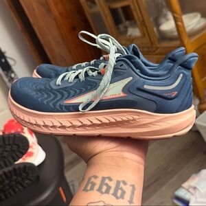 Altra Blue and Pink Athletic Shoes